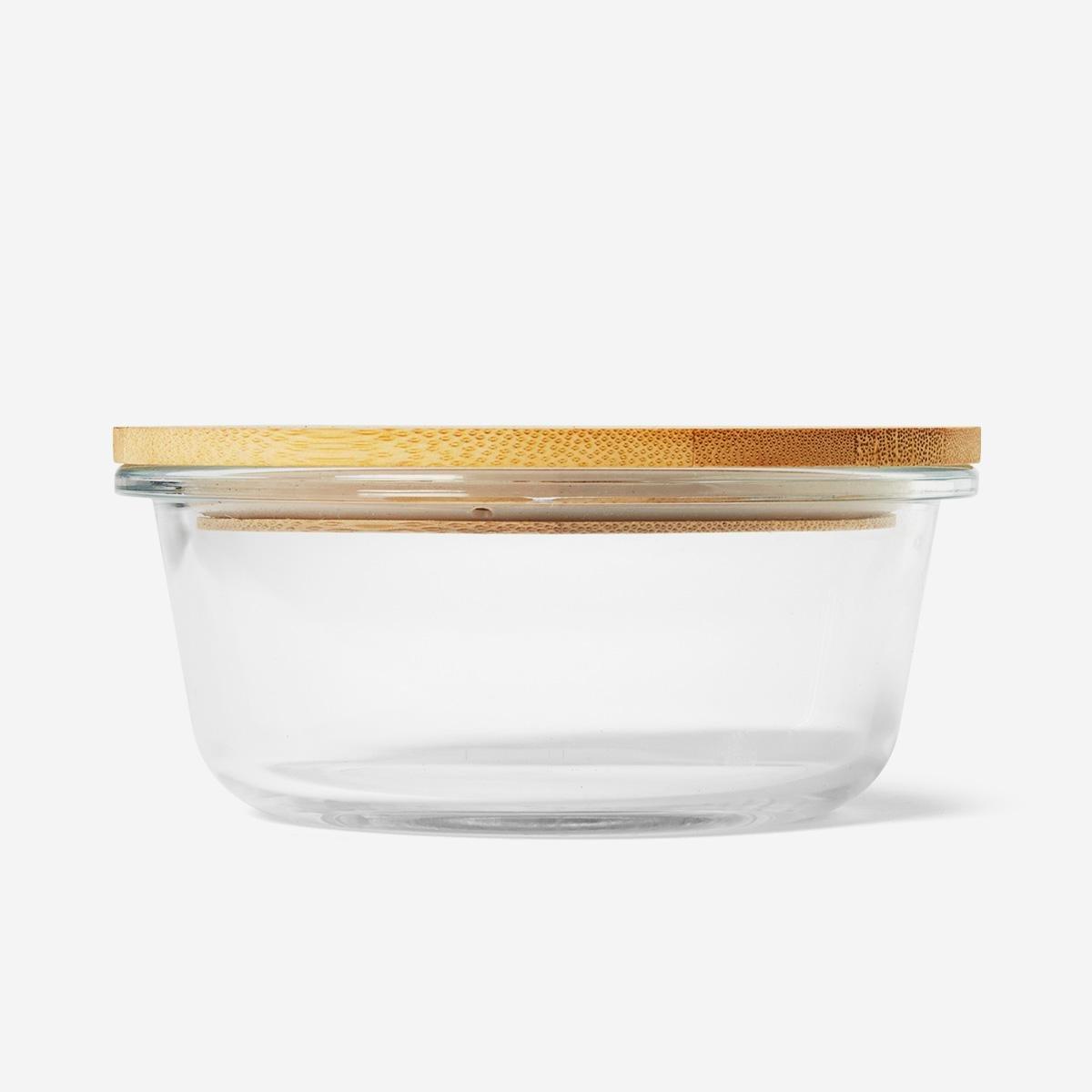 Glass food storage. 13 cm