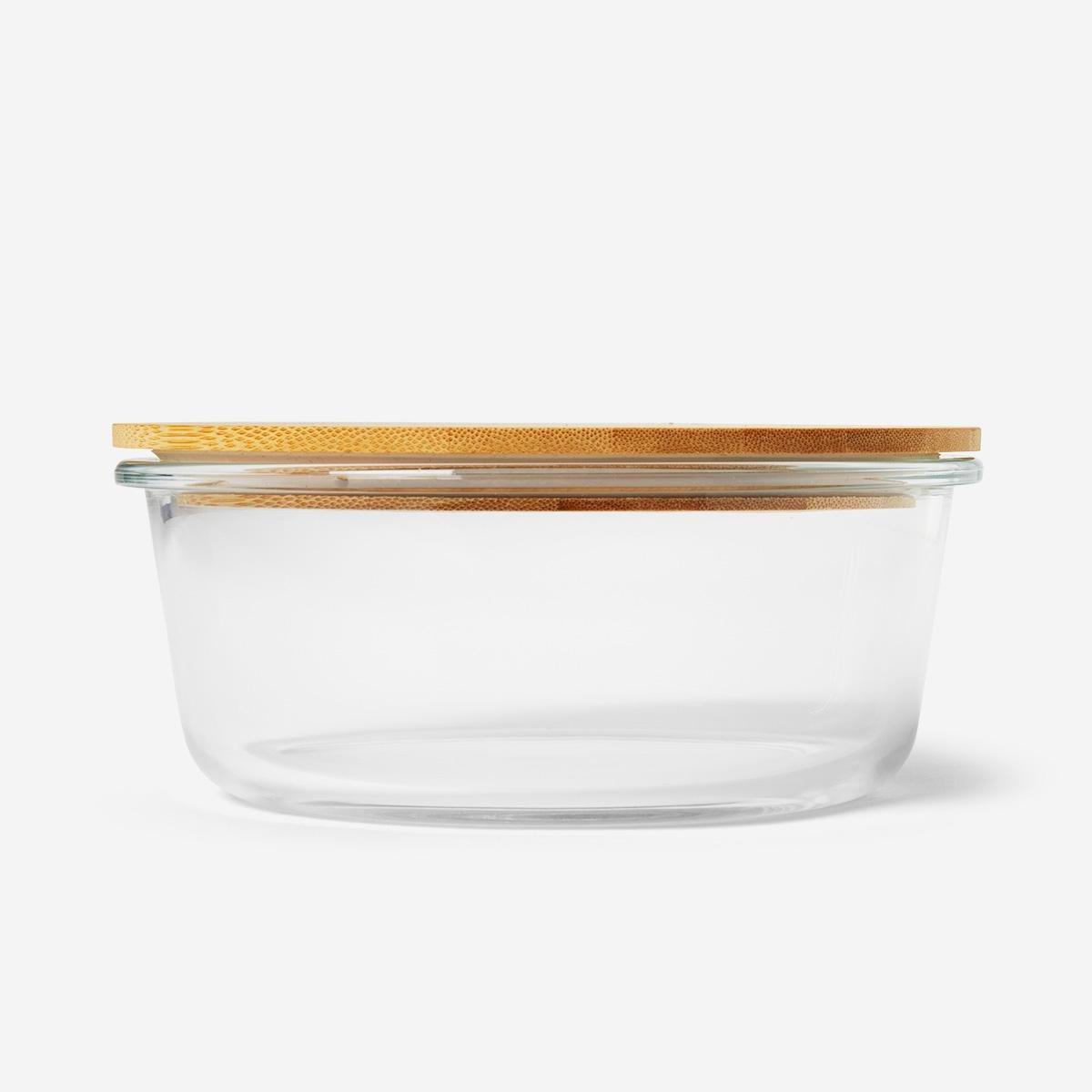 Glass food storage. 17 cm