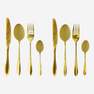 Gold steel cutlery