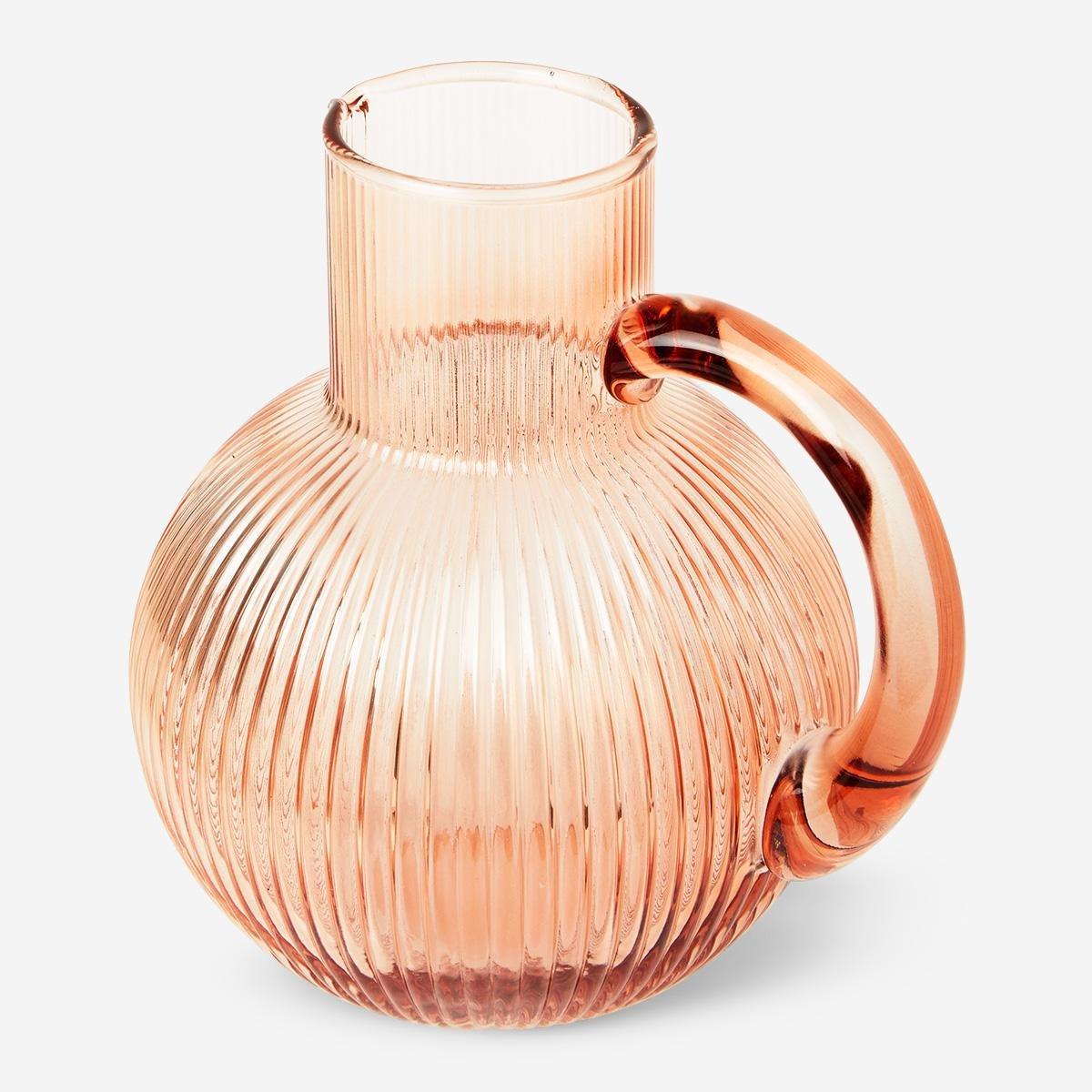 Orange glass jug