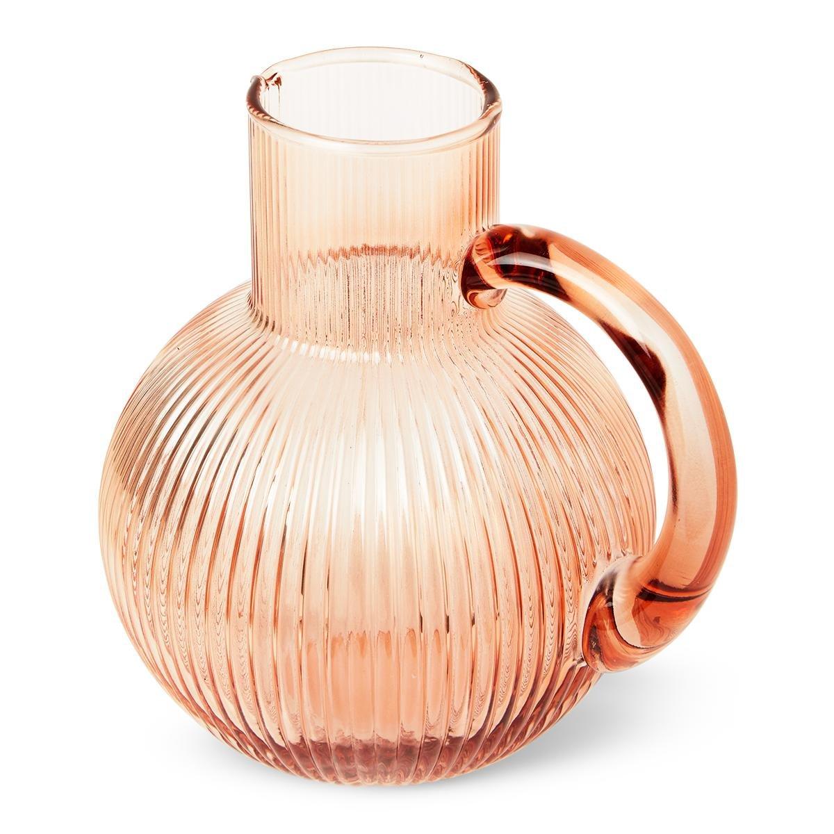 Orange glass jug