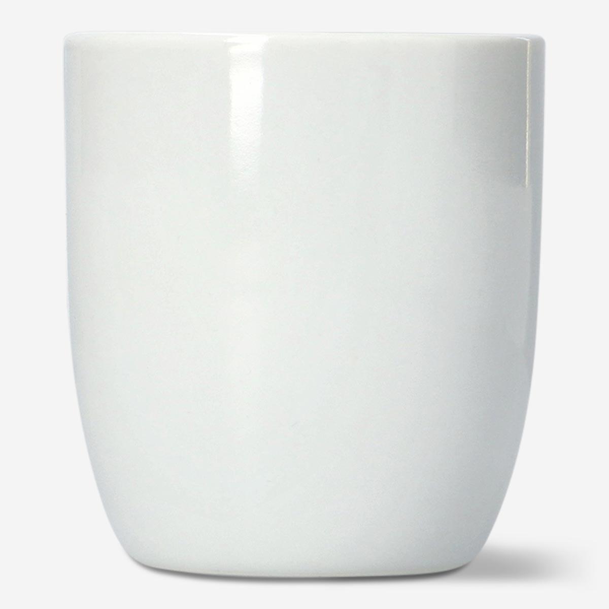 White ceramic mug