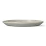 Grey stoneware plate. 20 cm