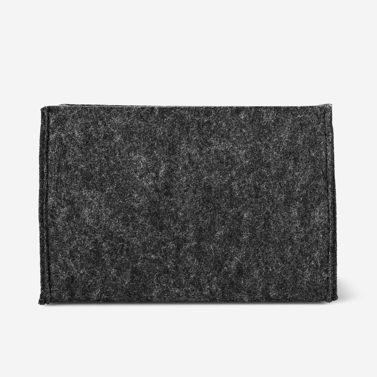 Grey rectangle felt storage pocket