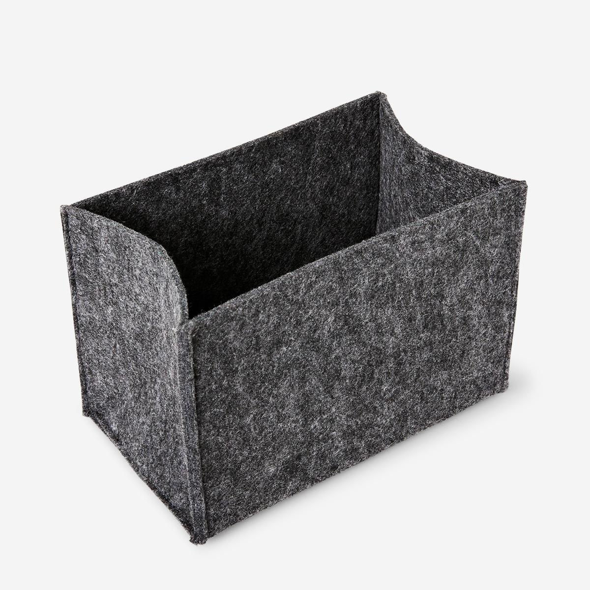 Grey rectangle felt storage pocket