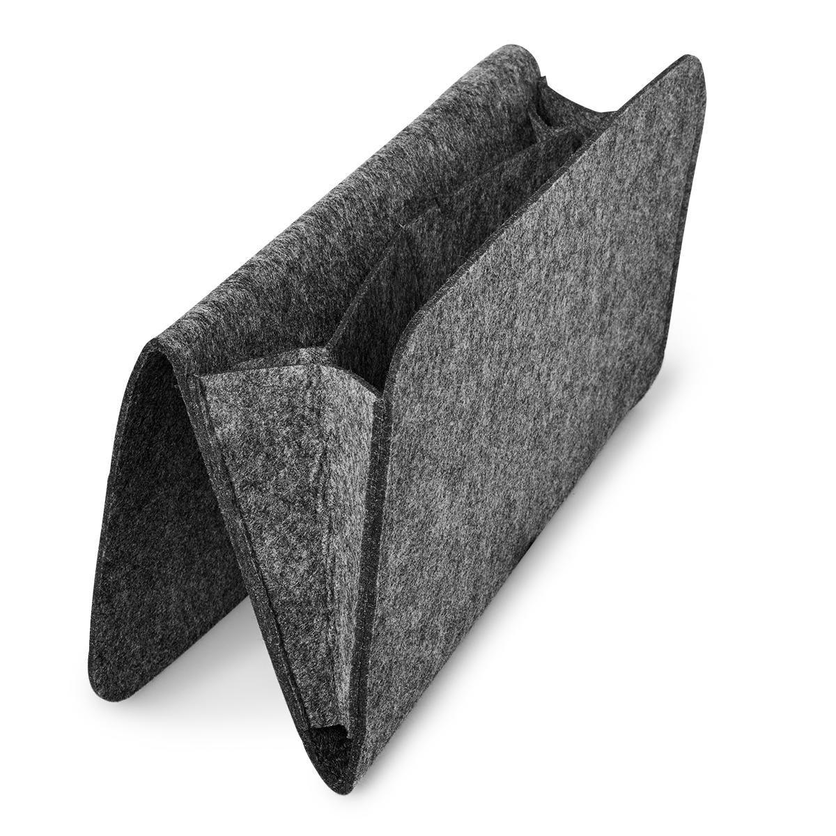 Grey felt bed pocket