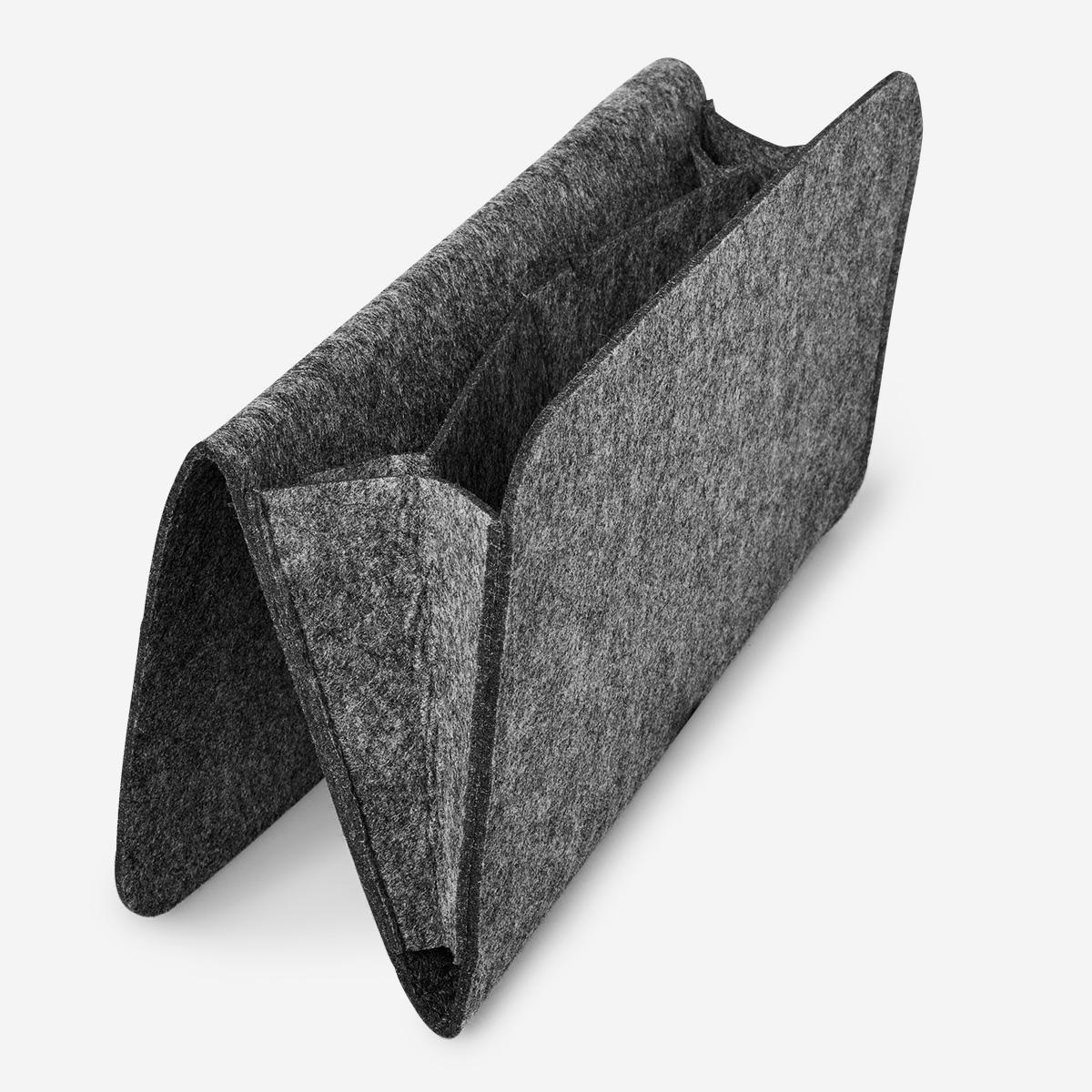 Grey felt bed pocket