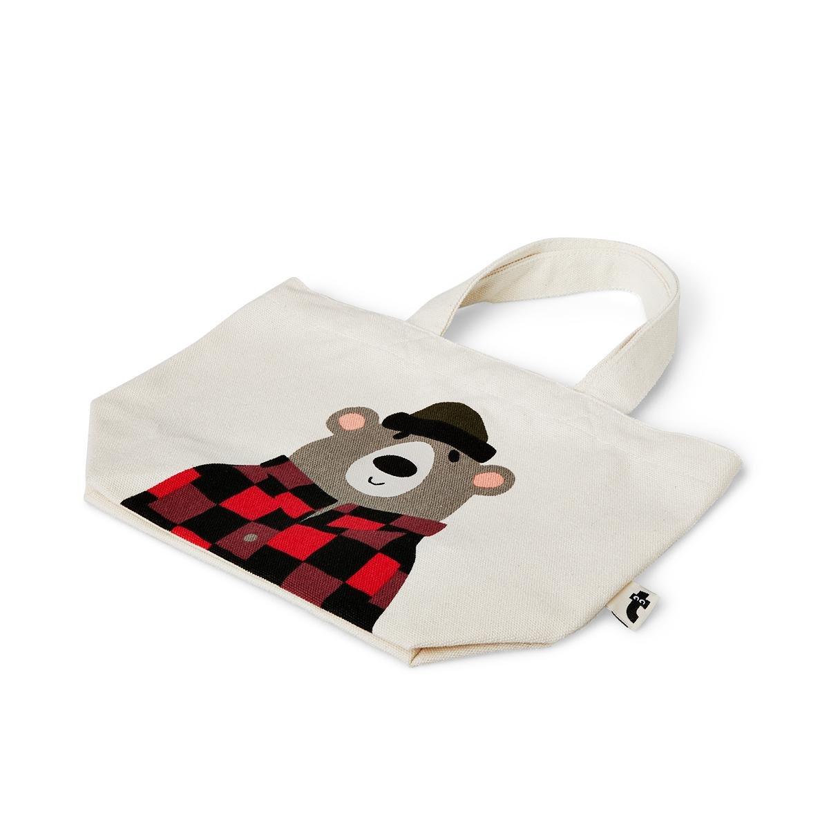 Bear recycled cotton tote bag