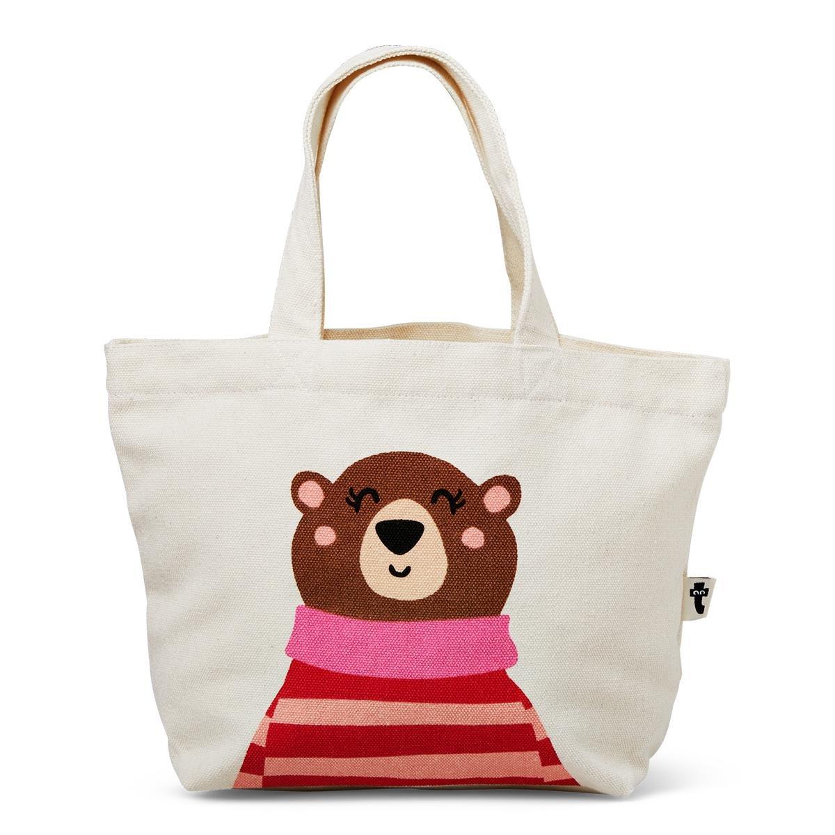 Bear recycled cotton tote bag