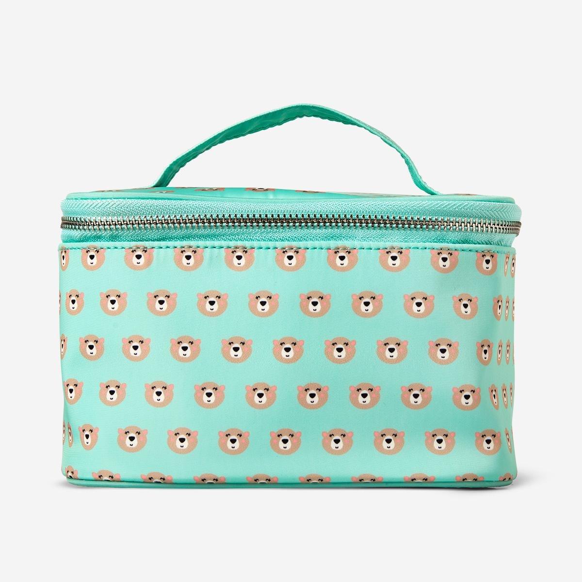 Turquoise toiletry bag