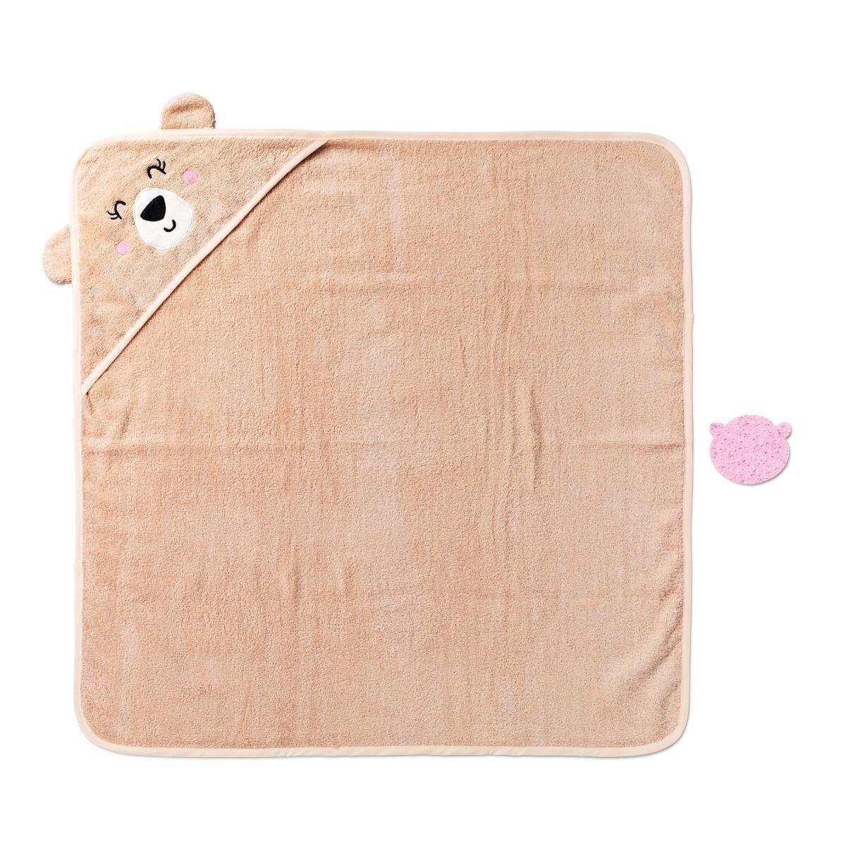 Beige bear bath set