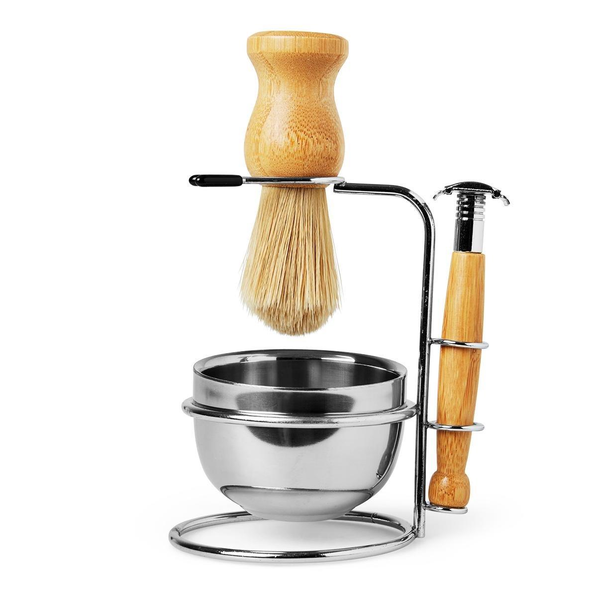 Wooden shaving set