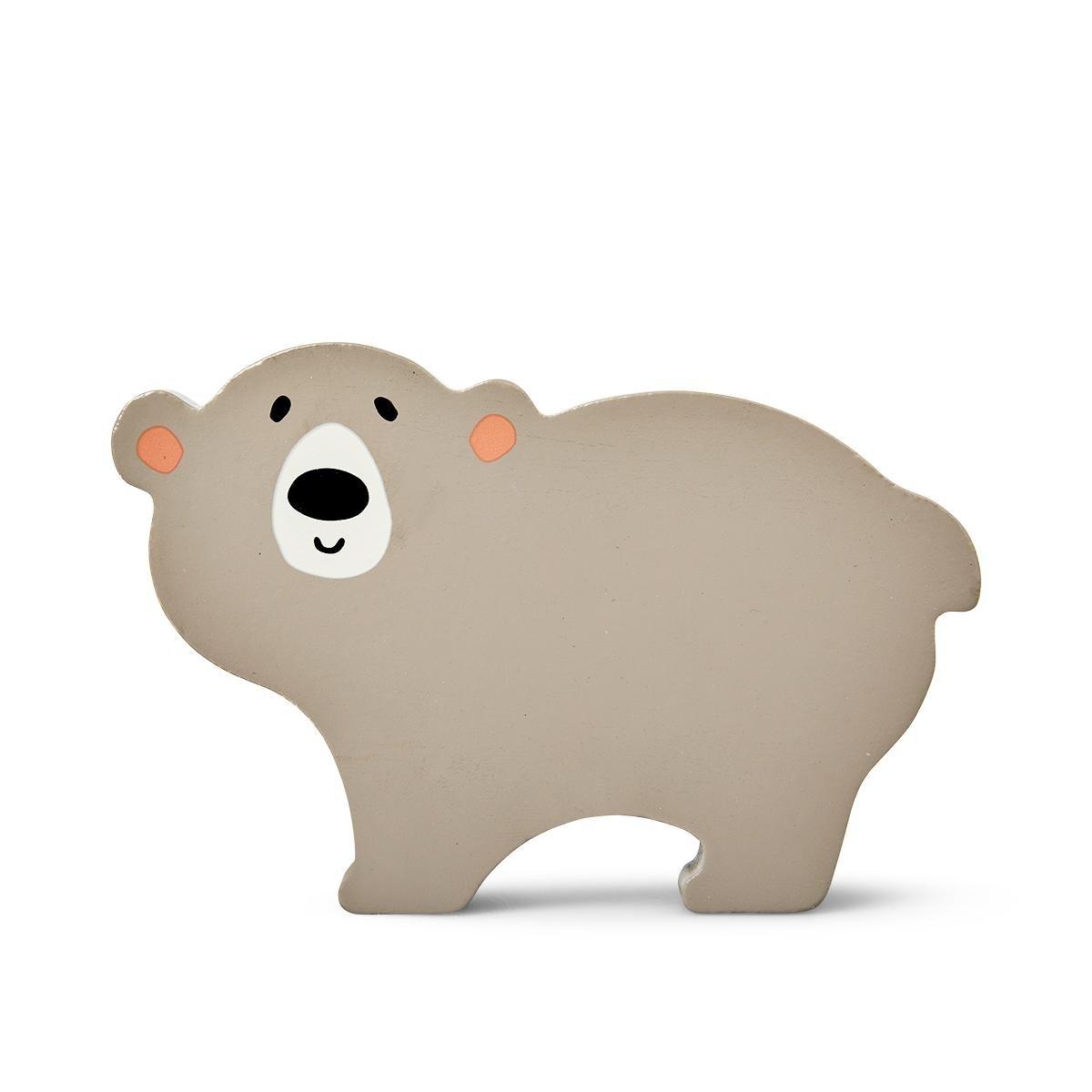 Brown bear wooden toy