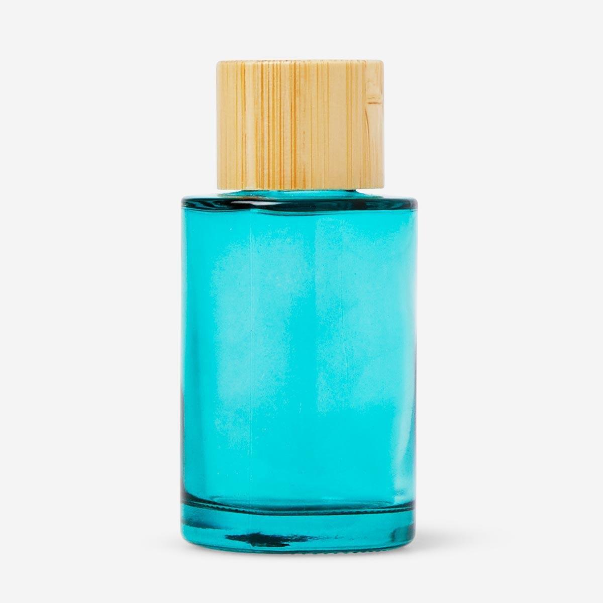 Turquoise glasstravel bottle. 30 ml