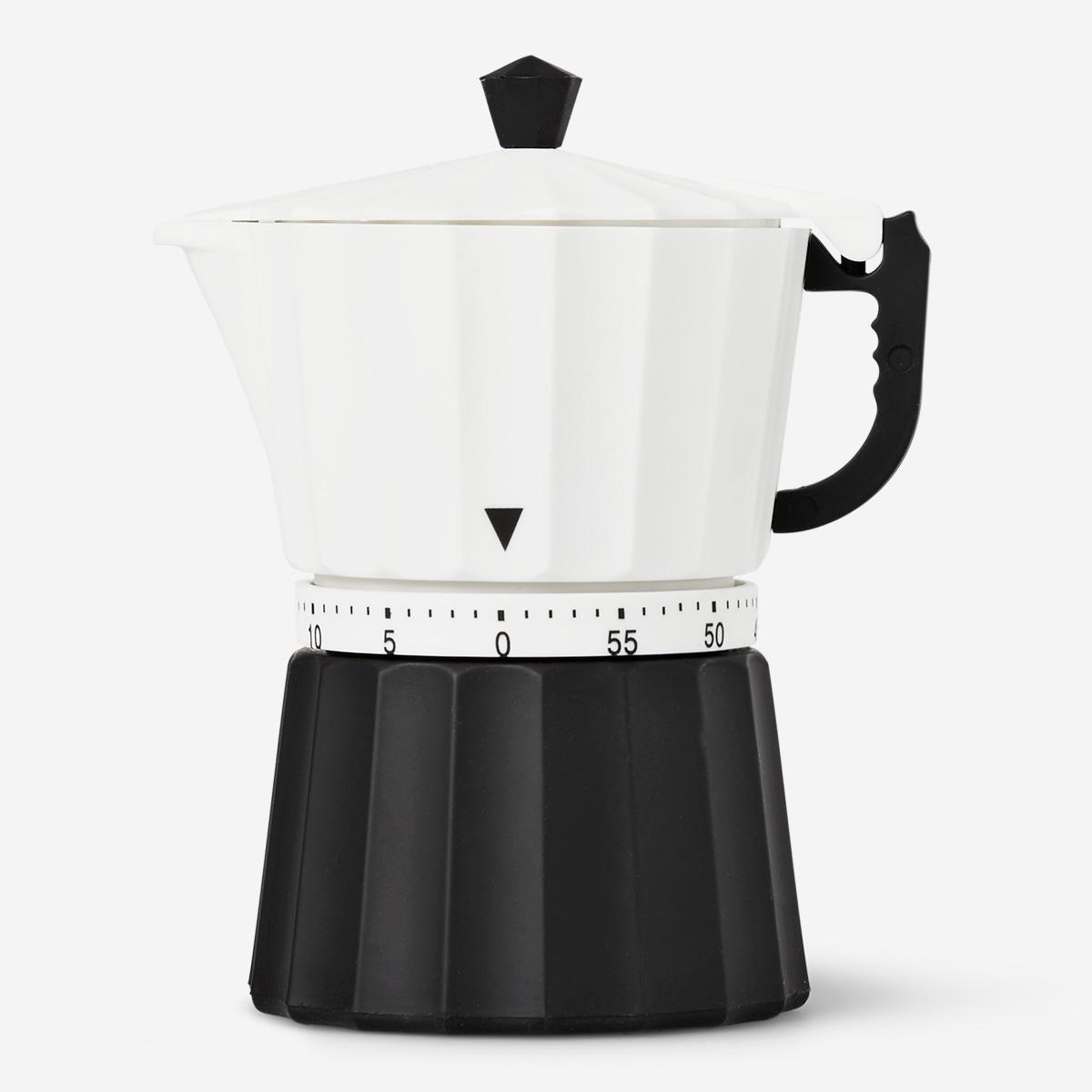 White coffee kettle egg timer