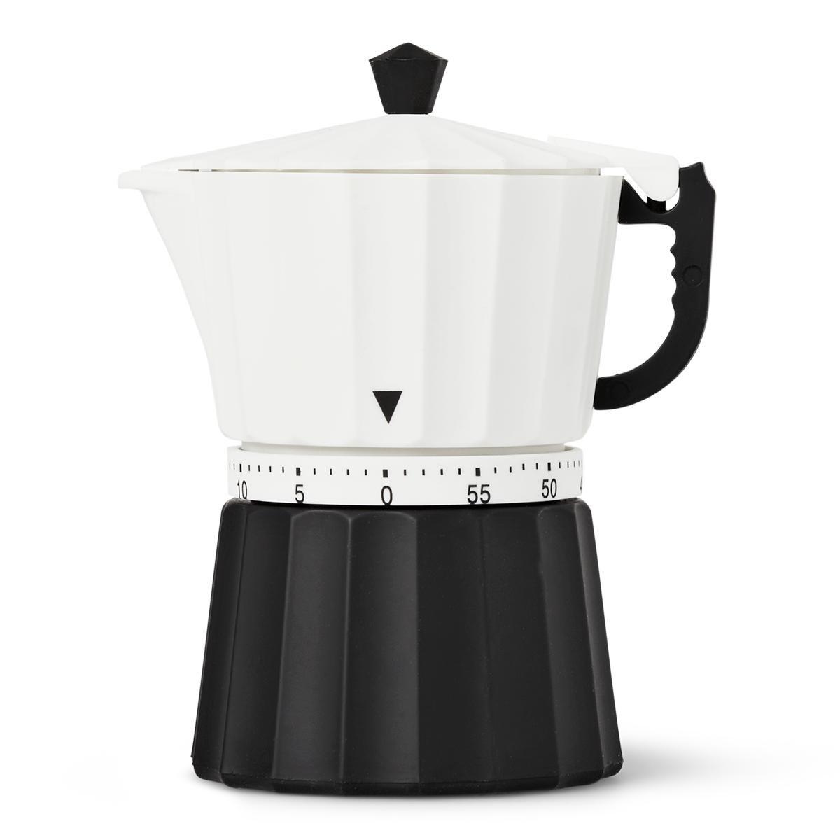 White coffee kettle egg timer