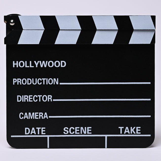 Black clapperboard