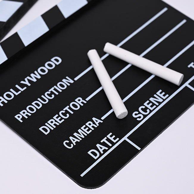Black Filmmaker Clapperboard