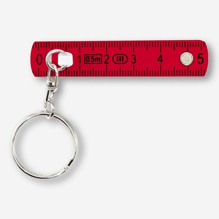 Red folding ruler keychain