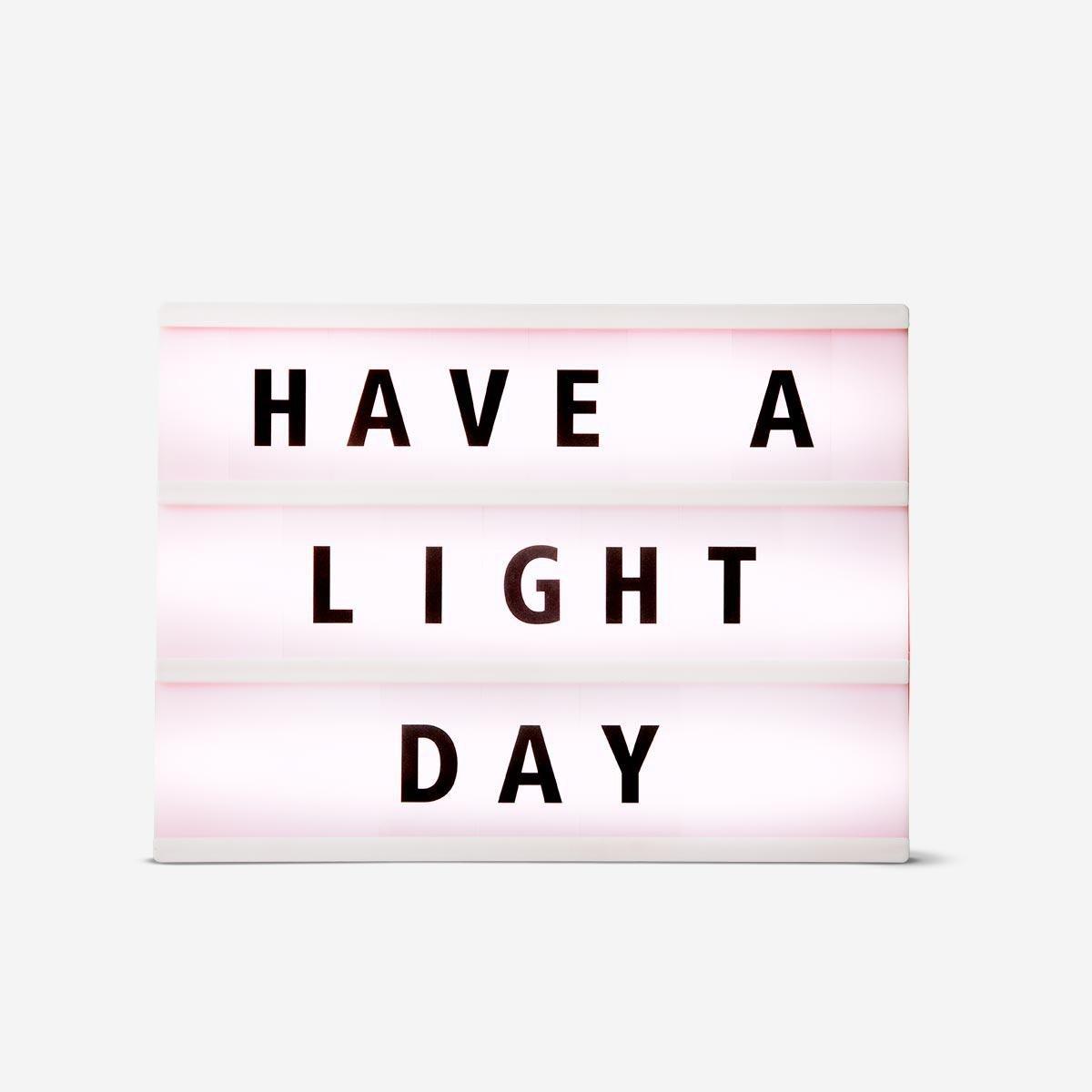 Multicolour Text light box