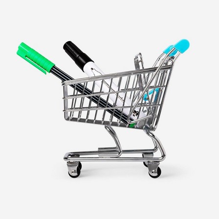 Metal mini shopping cart
