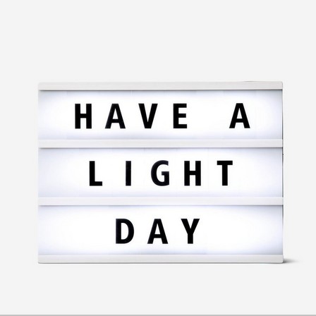 Light box additional letters. a4