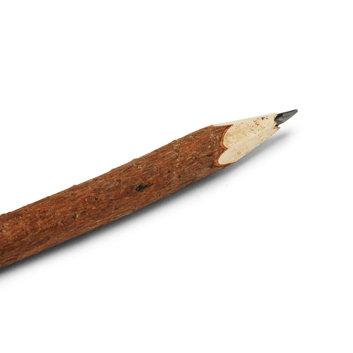 Wooden logs shaped pencils