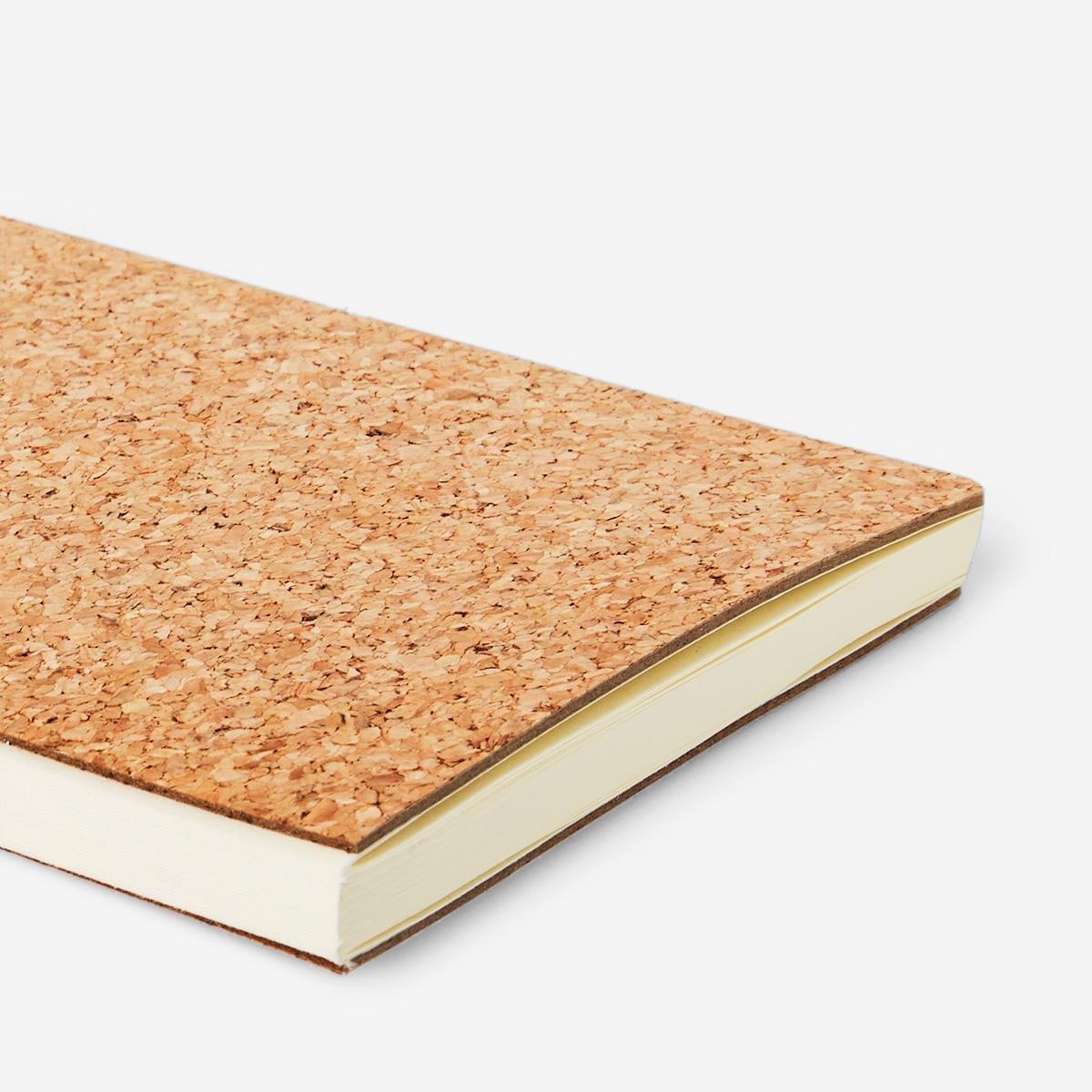 Beige cork cover notebook. a5