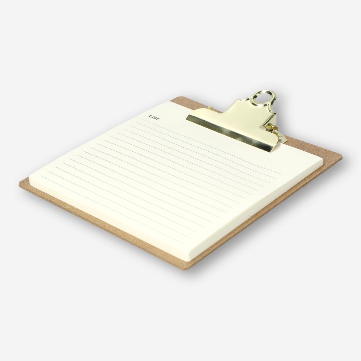 Wooden clipboard