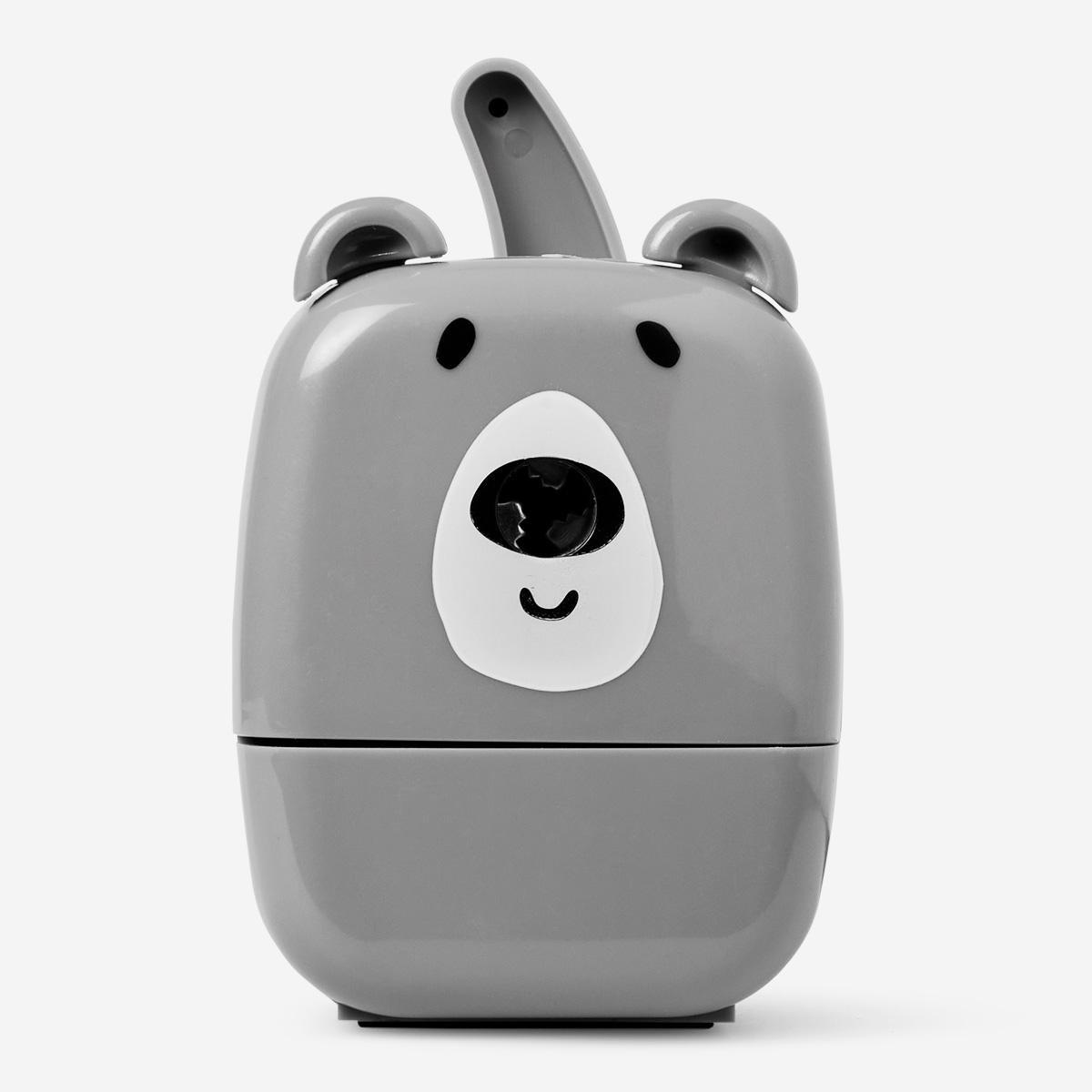 Grey bear pencil sharpener