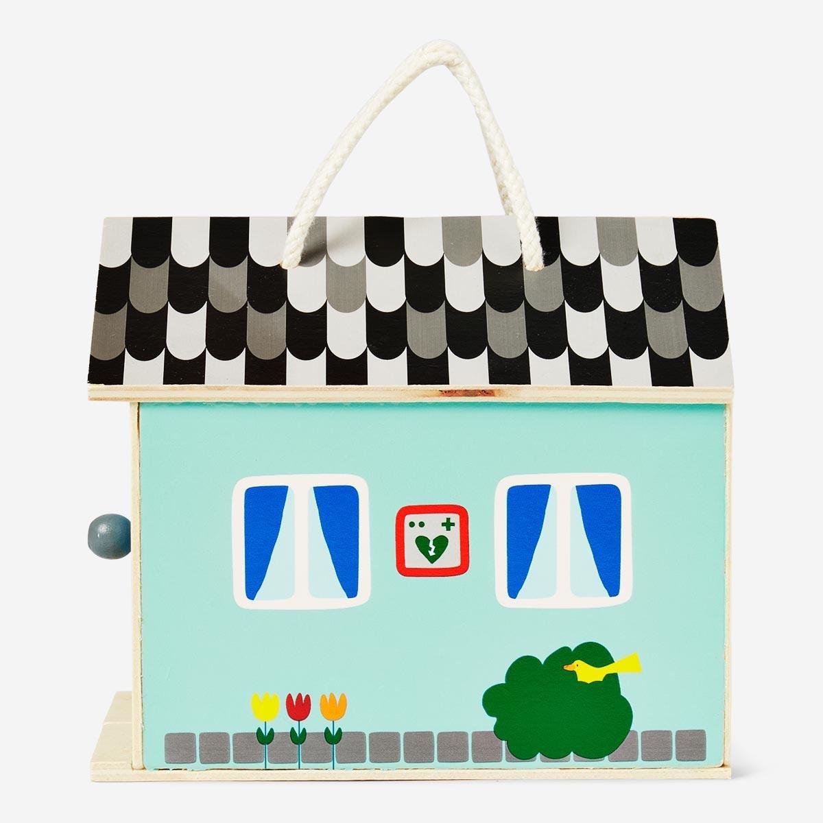 Wooden hospital toy