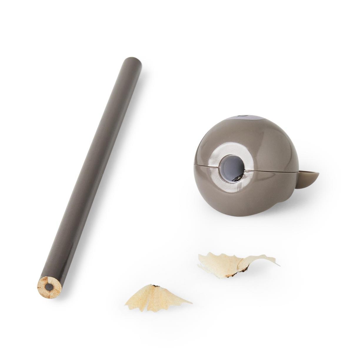 Brown pencil and bear sharpener
