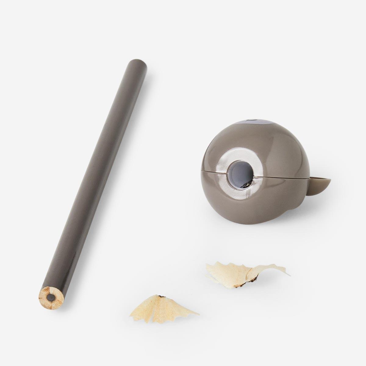 Brown pencil and bear sharpener