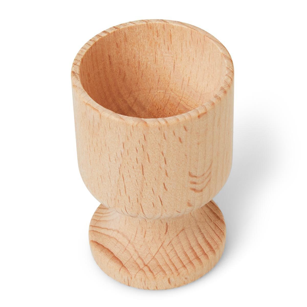 Wooden egg cup