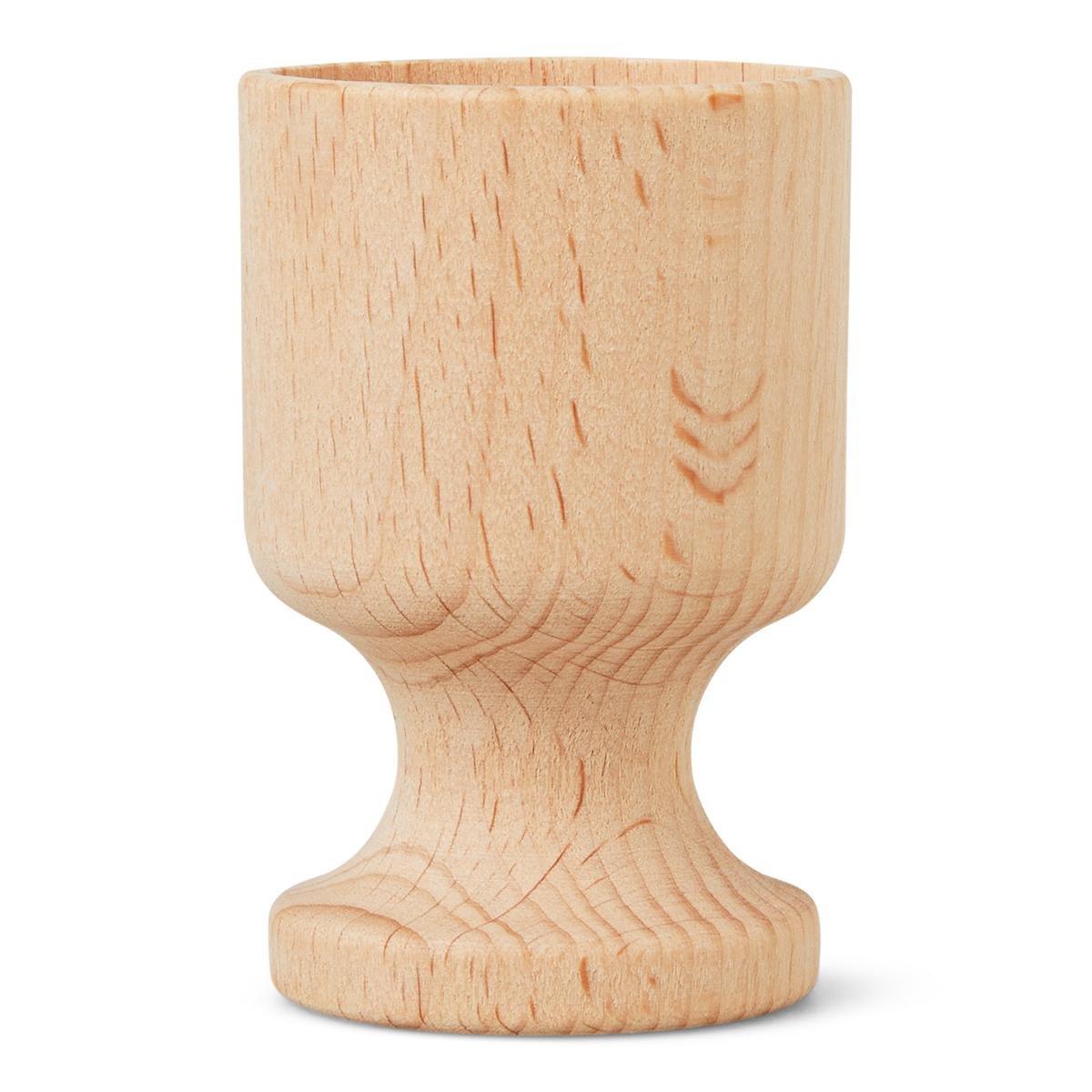 Wooden egg cup