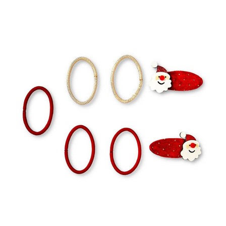 Red santa hair accessories