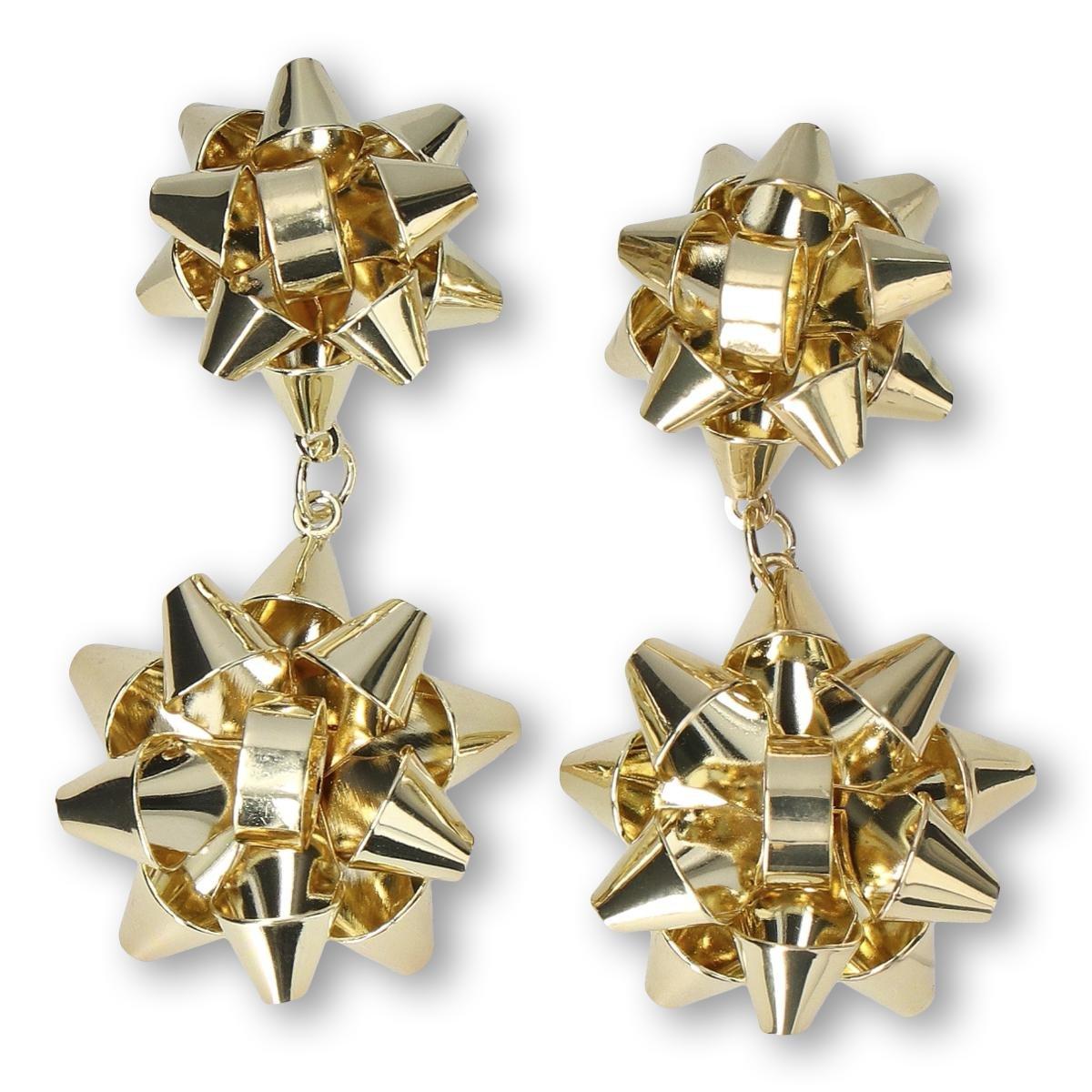 Gold Christmas Earrings