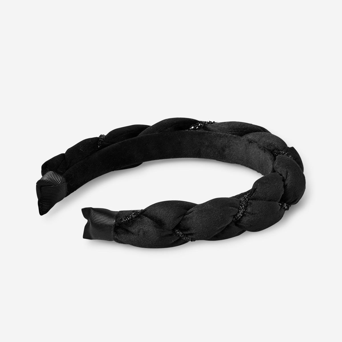 Black velvet headband