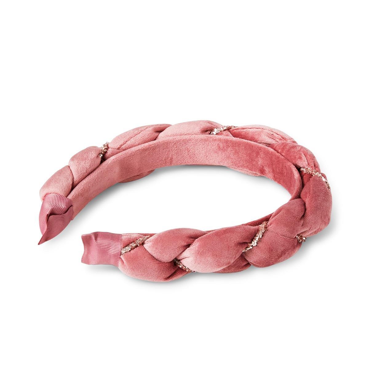 Pink velvet hairband