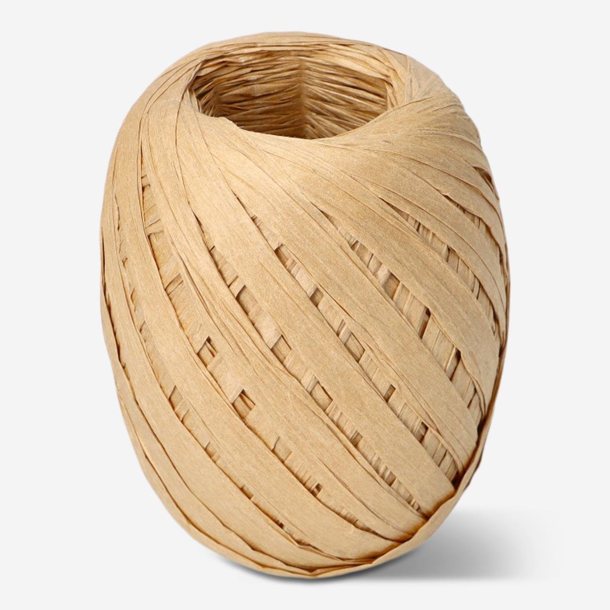 Beige wrapping ribbon