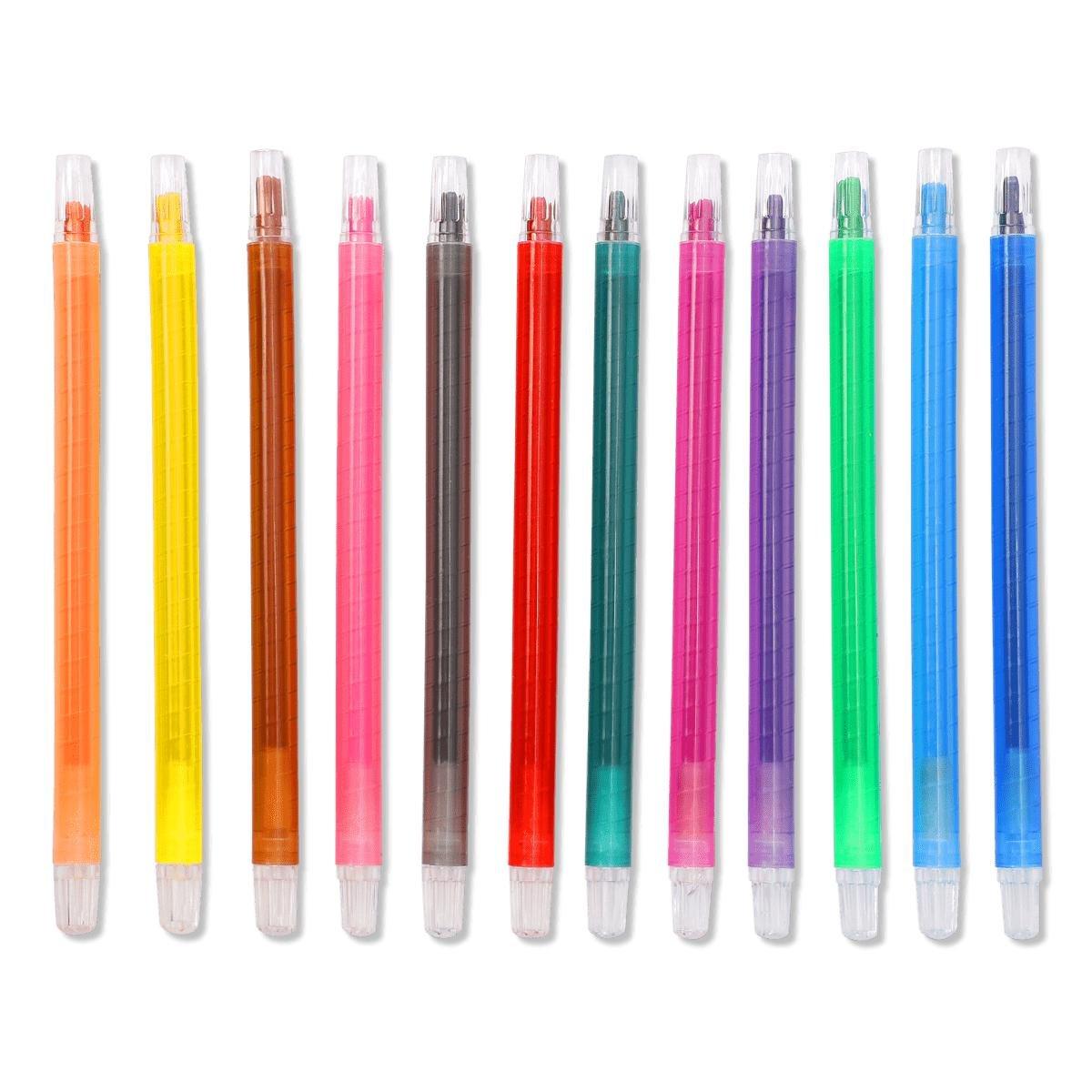 Multicolour twistable crayons set