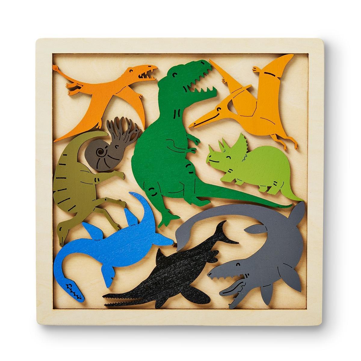 Wooden dino puzzle