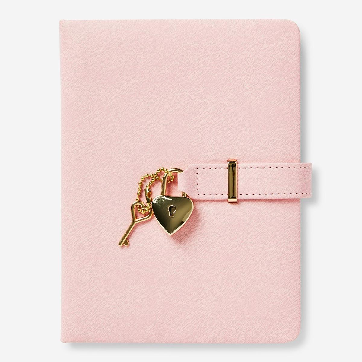 Gloden lock pink diary