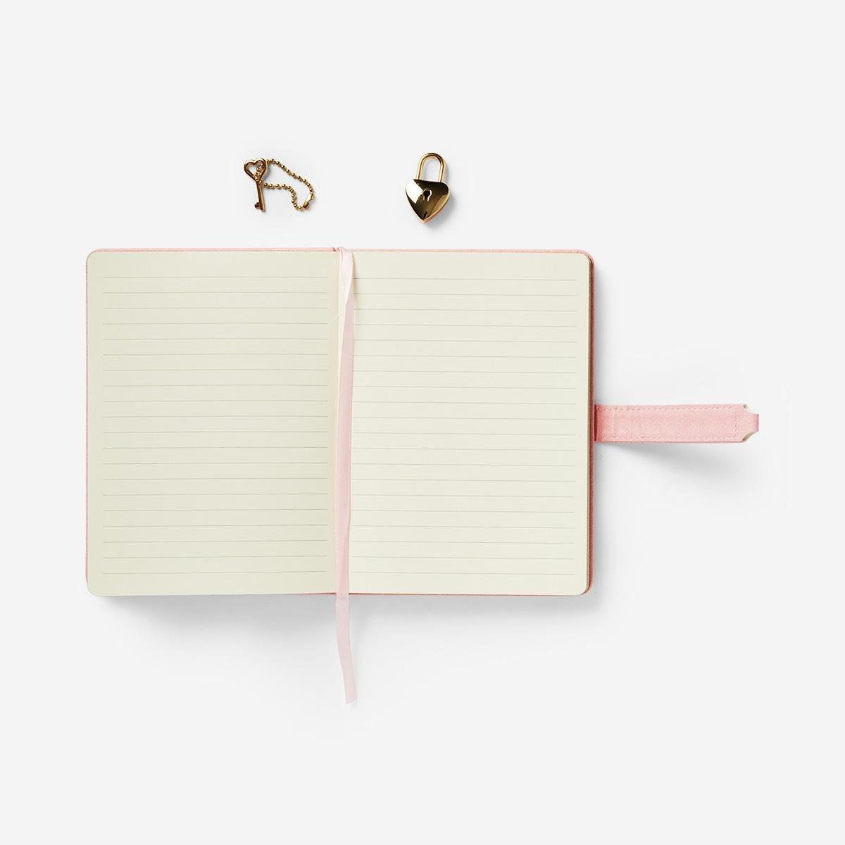 Gloden lock pink diary