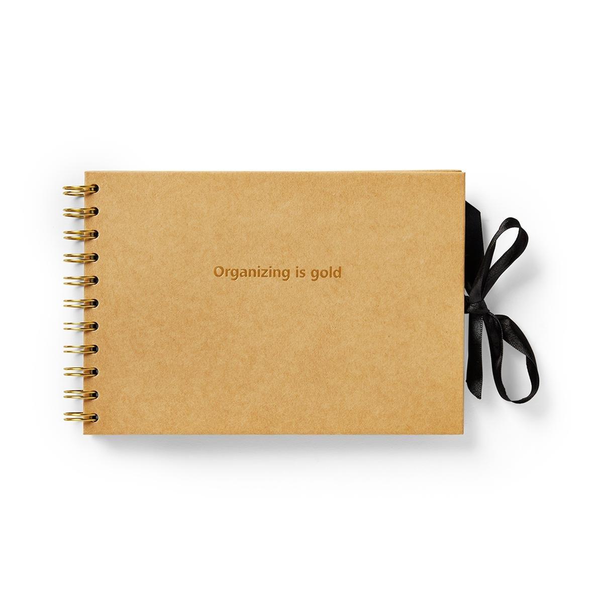 Brown notebook planner