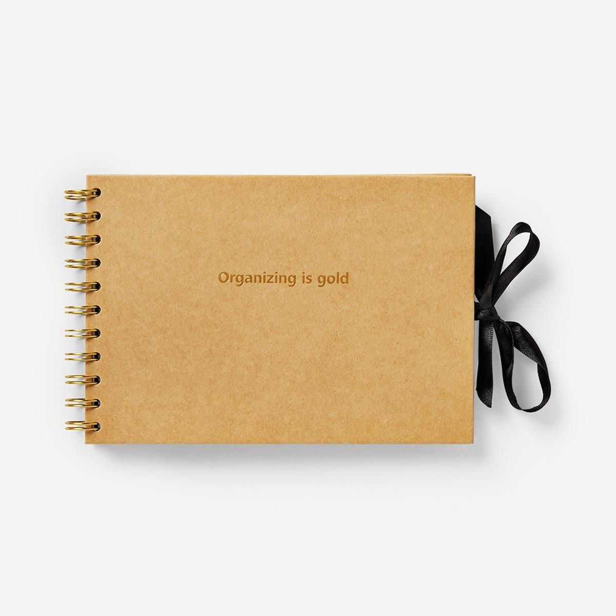 Brown notebook planner
