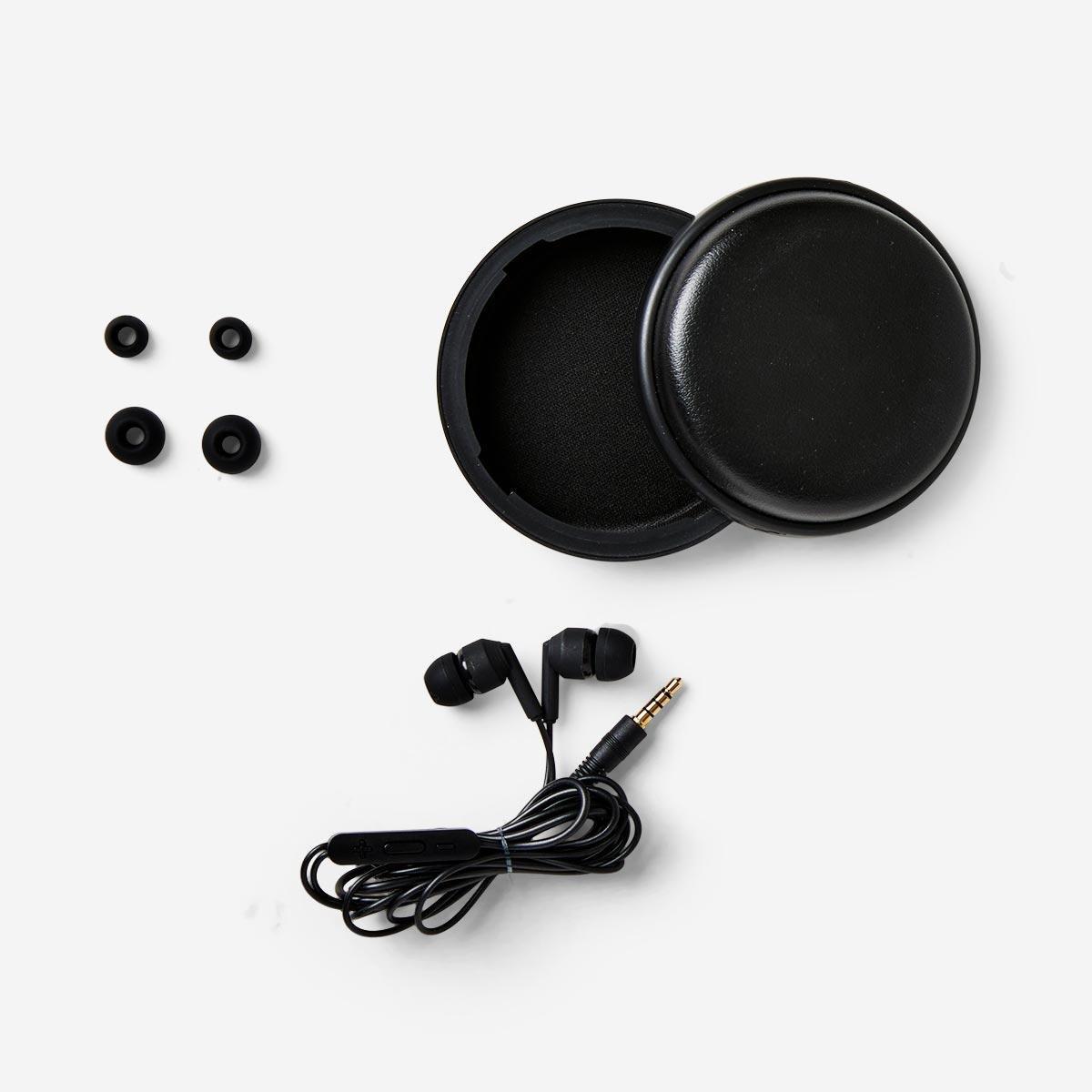 Black earphones