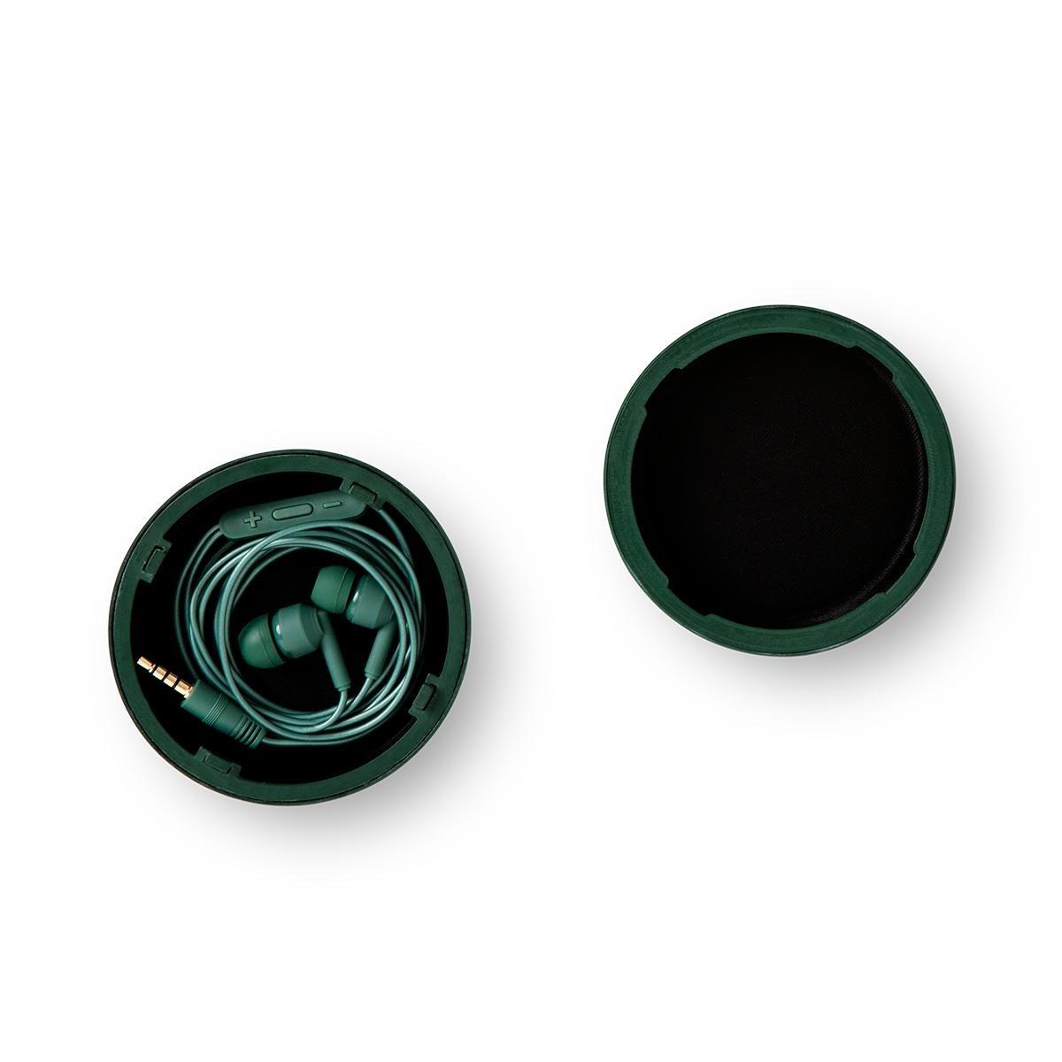 Green earphones