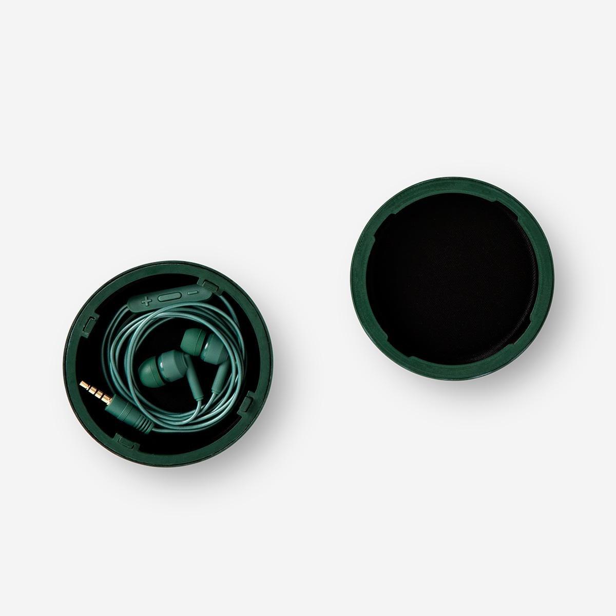 Green earphones