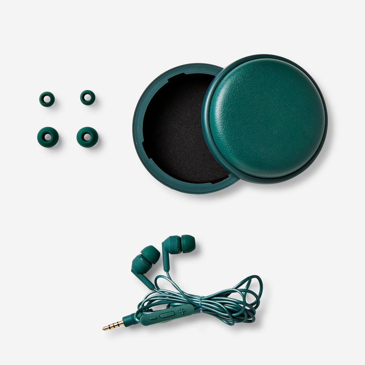 Green earphones
